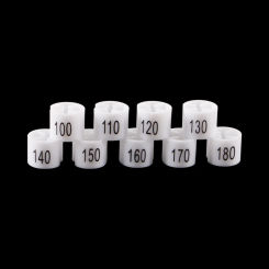 Figure 52-185 White Color Plastic Garment Hanger Size Marker Apparel Labels Size Marker Tags Blank Garment Accessories