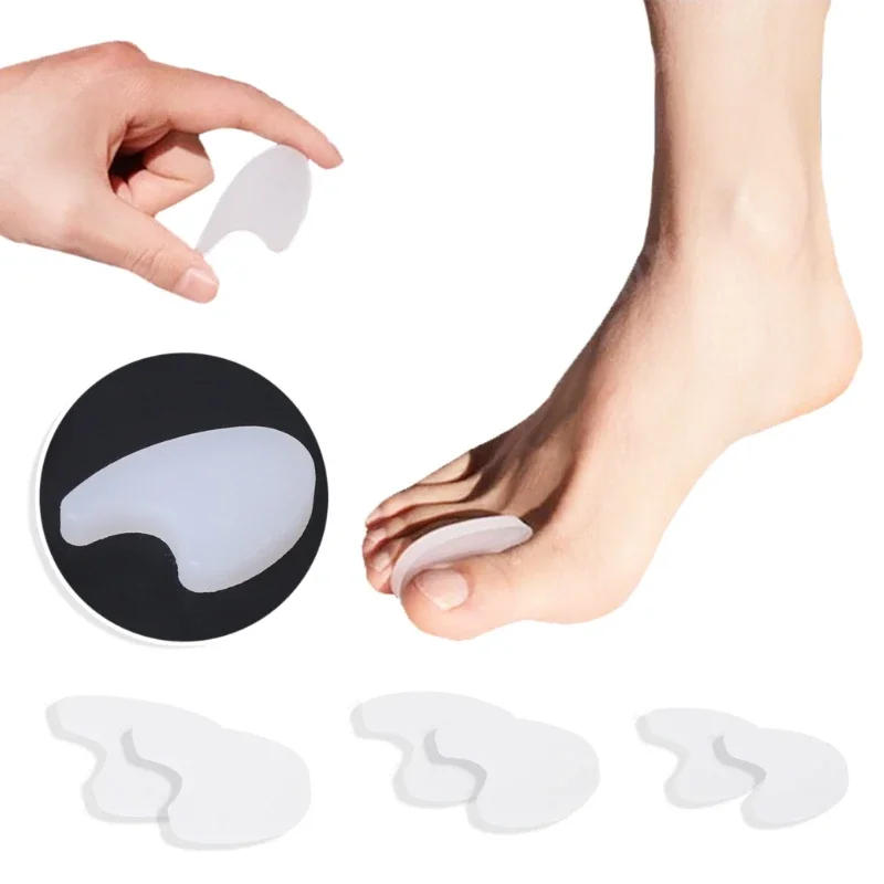 Description Picture 2 of item발톱무좀 Foot Care Tool Silicone Gel Toe Wedge Separators Polymer Pad Foot Protector Spacers Cushion Toenail Relaxation Treatment