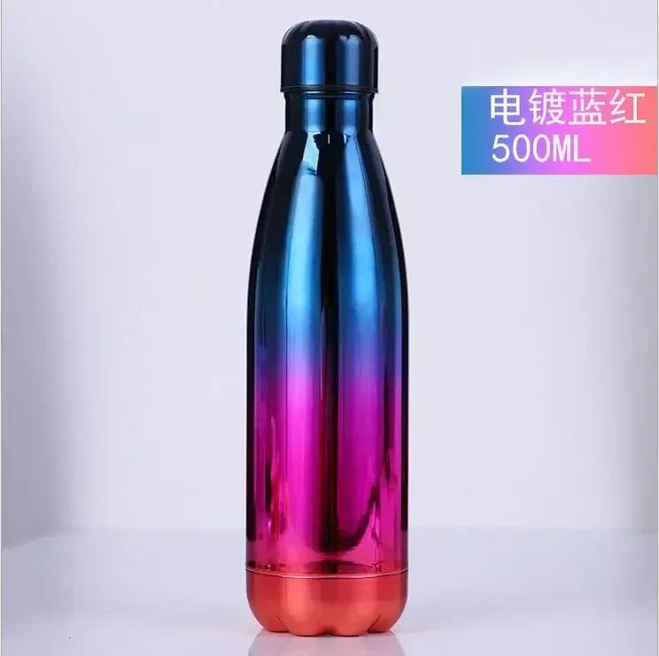 Description Picture 6 of item500ml Double-Wall Insulated Vacuum Flask Stainless Steel Thermos Cola Water Beer Outdoors Sport Water Bottle