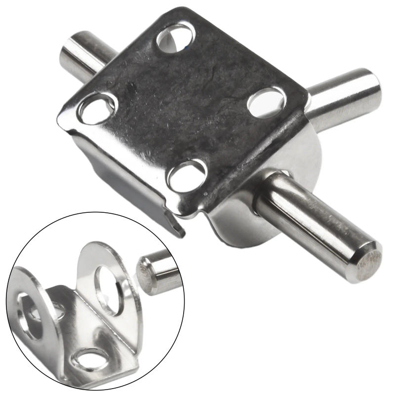 Description Picture 6 of item1PC Latch Wooden Door Latch Stainless Steel Lock Hasp Sliding Bolt Safety DoorHardware Accessories For Home Gate Safety Locks