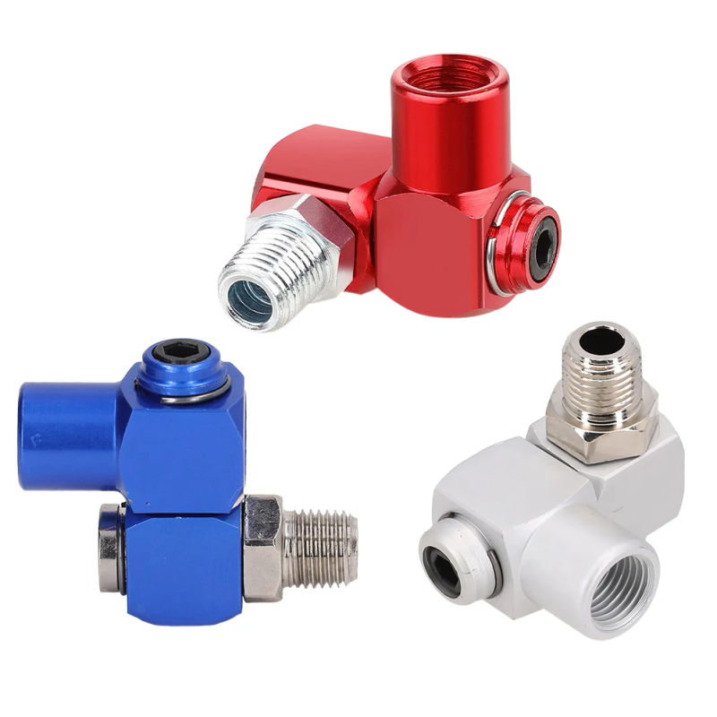 Description Picture 2 of item2pcs Swivel Air Hose Connector Adapter Pneumatic Part Universal Adapter 1/4 Pneumatic Tool Adapter Air Hose Joint