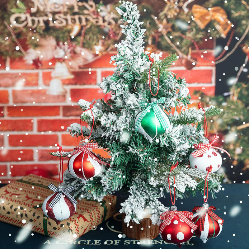 Description Picture 5 of itemChristmas Candy Cane Balls Party Home Decoration Christmas Tree Pendant 12 PCS Peppermint Candy Ornament Set