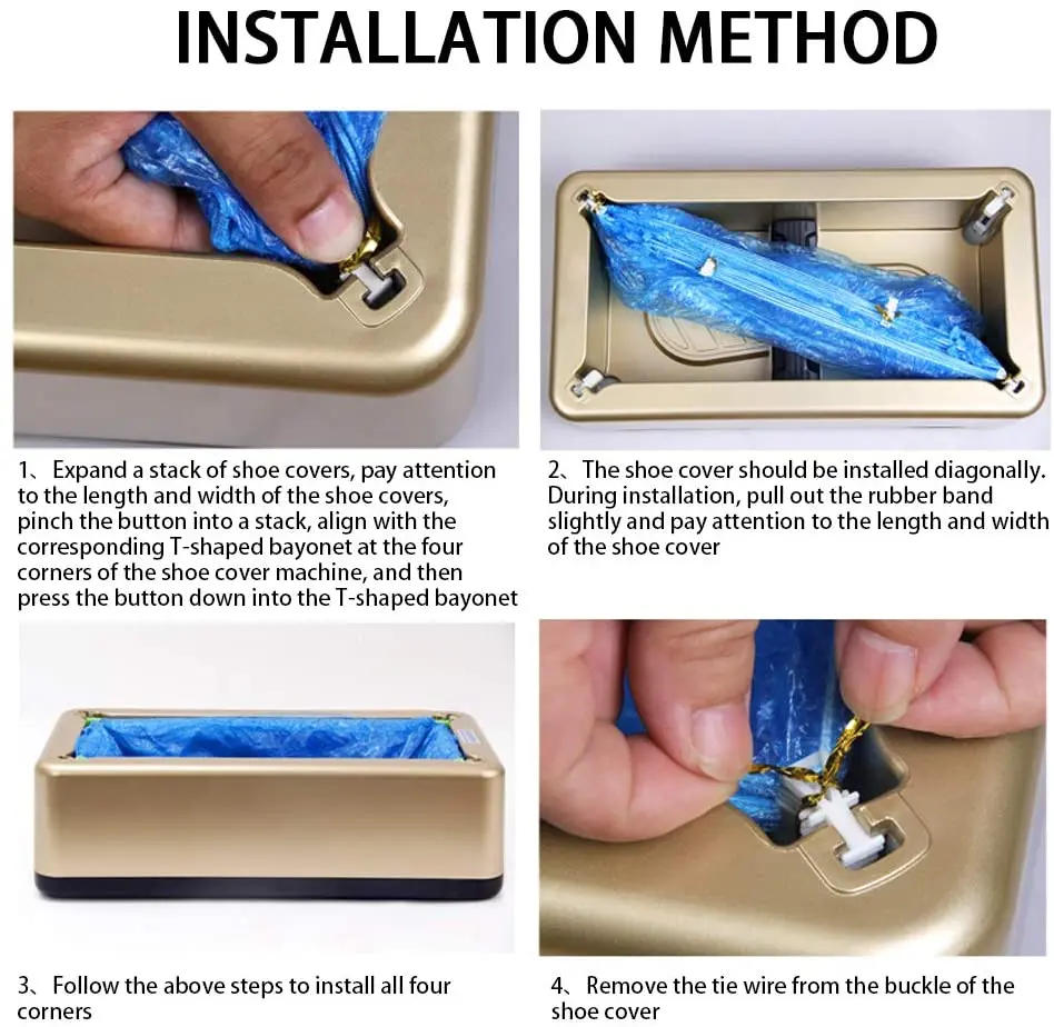 Description Picture 4 of itemAutomatic Disposable Shoe Cover Waterproof Overshoes Dispenser Portable Hand-Free Machine for Home, Office, Supermarket, Factory