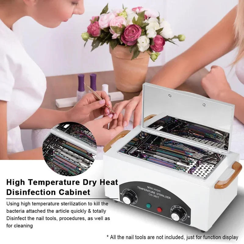 Description Picture 2 of itemElectric High Temperature Disinfection Box 300W Nail Salon Sterilizer Hot Air Disinfection for Hairdressing Tattoo Tools Device