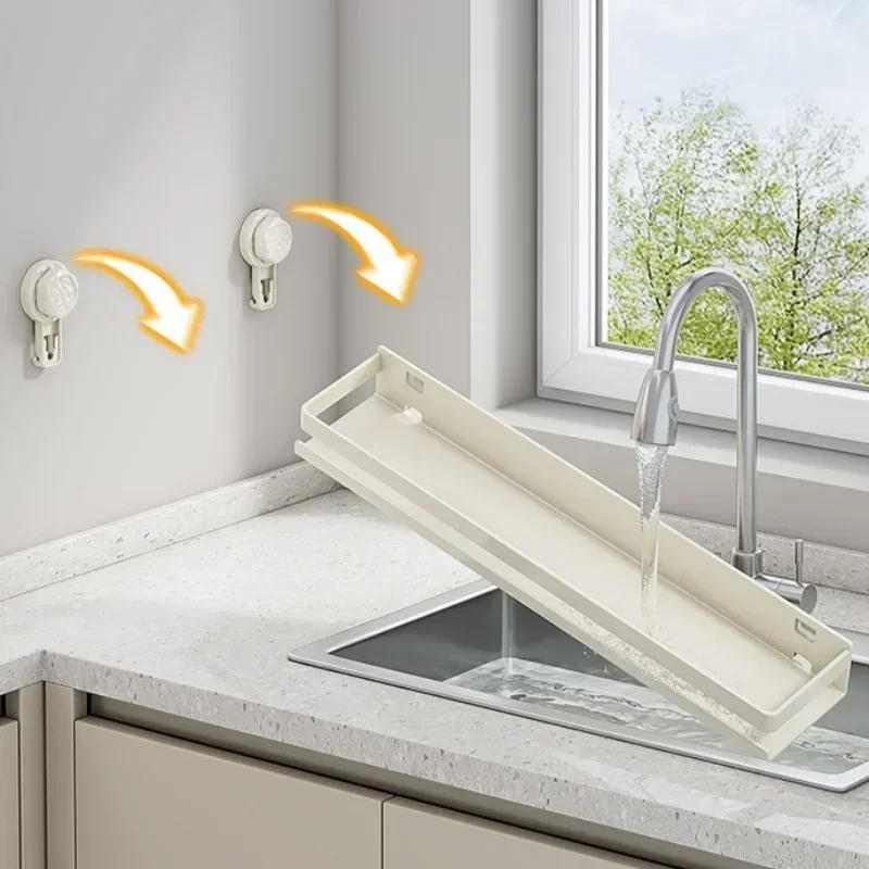 Description Picture 5 of itemSuction Cup Kitchen Shelf Wall Mounted Spice Organizer Rust and Moisture Resistant Bathroom Toiletries Storage Racks