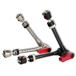 11'' Arri Locating Pin 1/4 Screw Metal Magic Arm for DSLR Cameras, Smartphone,Light Monitor