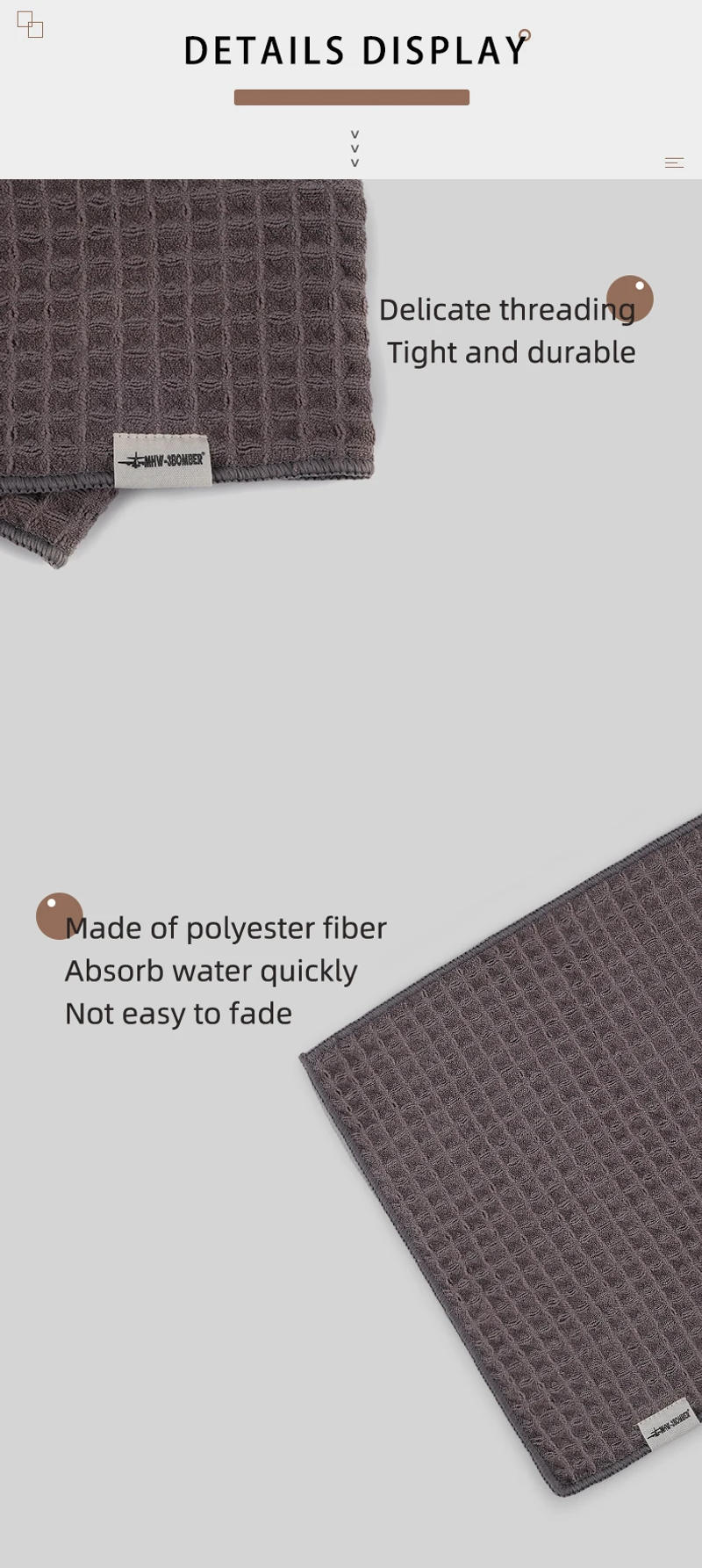 Description Picture 4 of itemMHW-3BOMBER Coffee Bar Cleaning Towel 4 Packs Espresso Microfiber Cleaning Cloths Home Barista Clean Tools Kitchen Accessories