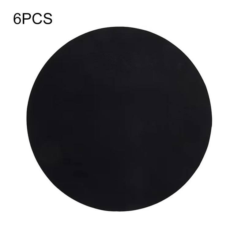 Description Picture 2 of item6Pcs Round Non-Stick Mat Pan Fry Liner Sheet Cooking Wok Kitchen Baking Pad BBQ Baking Mats Diameter 24cm Portable Kitchen Tools