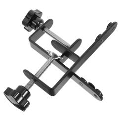 2 Pcs Fixed Bracket Brackets for Mounting Table Clamps Poles Universal Peg Board Iron over The Rod Stand