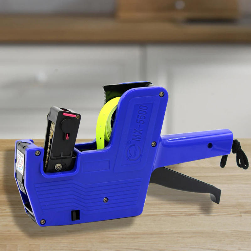 Description Picture 4 of item8 Digits Digital Tag Gun Handheld Price Label Gun + 1 Lines Labels +1 Ink 5500 Price Tag Marker Machine Labeler Labeller Sticker