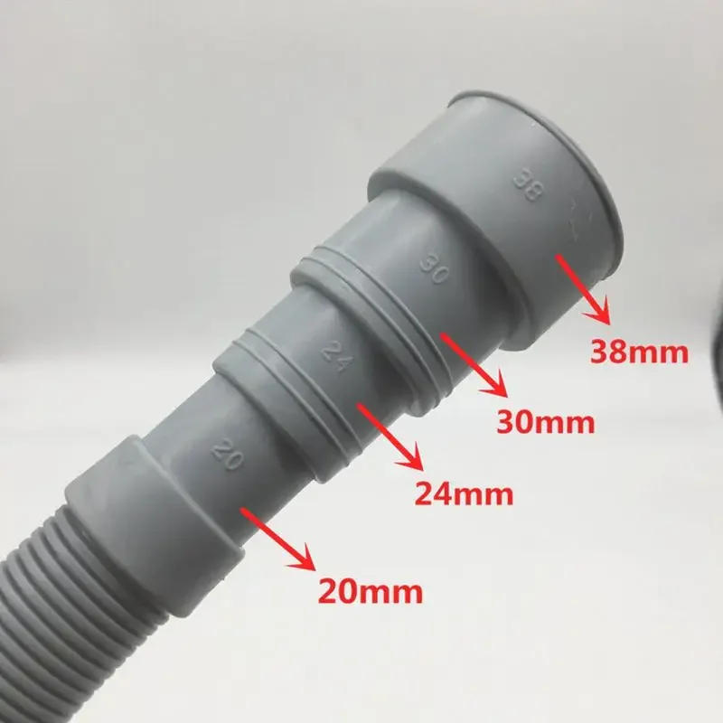 Description Picture 2 of itemUniversal Washing Machine Drain Hose Kit 10Ft Multi Diameter 20 24 30 38mm Thickened Dishwasher Replacement with Clamps