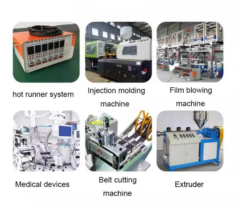 Description Picture 3 of itemLUJINXUN 220V 600-700W Hot Runner Brass Heater with K Thermocouple 13mmx95-110mm Copper Coil Heater 3x3mm Section 1pc