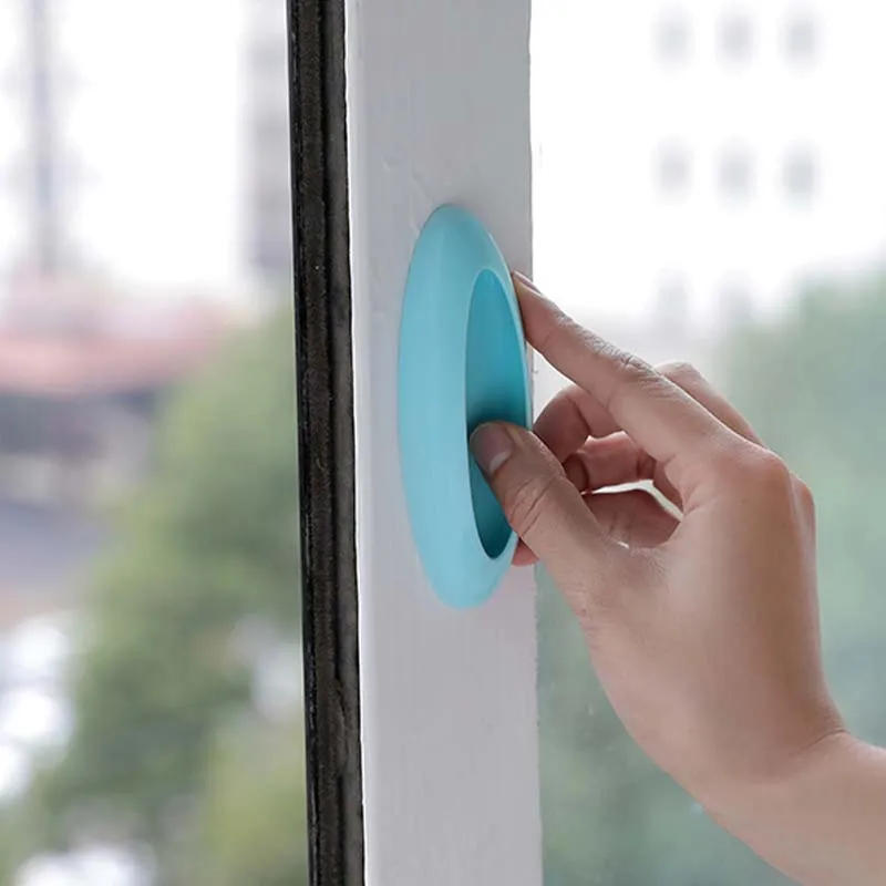 Description Picture 5 of itemNew Waterproof Round Door Handle Stick Self-suction Handle on Glass Suction Cup Type Cabinet Door Self-adhesive Paste Handles