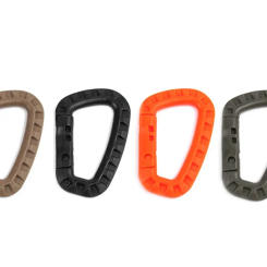 4PC Link Carabiner Climb Clasp Clip Hook Backpack Molle System D Buckle Outdoor Bag Camping Climbing Accessories