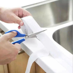 3.2m PVC Self Adhesive for Bathroom Shower Wall Sticker Kitchen Accessories Waterproof Mouldproof Sink Bath Sealing Strip Tape