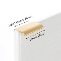 Golden Kitchen Cabinet Door Handle Pull Modern Simple Cupboard Drawer Concealed Finger Edge Pull 80-400mm Office Bathroom Parts
