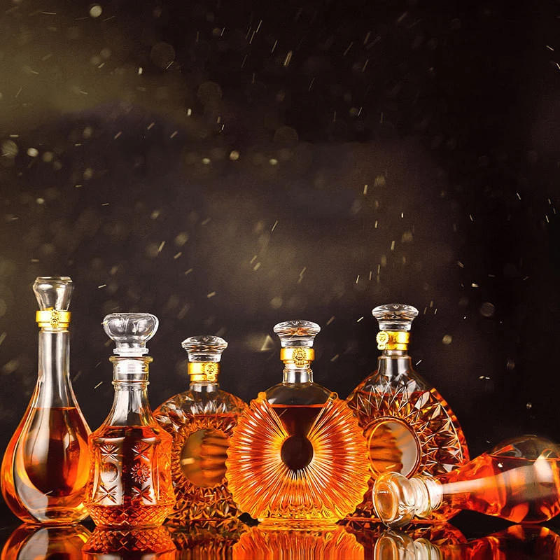 Description Picture 5 of itemLead-free glass whiskey decanter for Liquor Scotch Bourbon Unique Liquor Bar and Party Decorations Alcohol Bottle