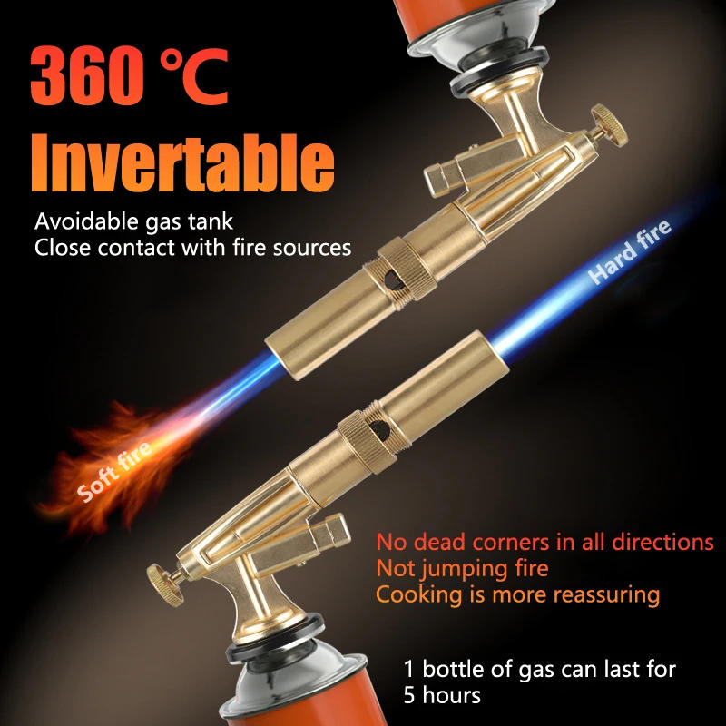 Description Picture 5 of itemKitchen Supplies Welding Equipment Grill Tool Welding Gas Torch Flame  Butane Burner Outdoor Camping BBQ Lighter Flamethrower