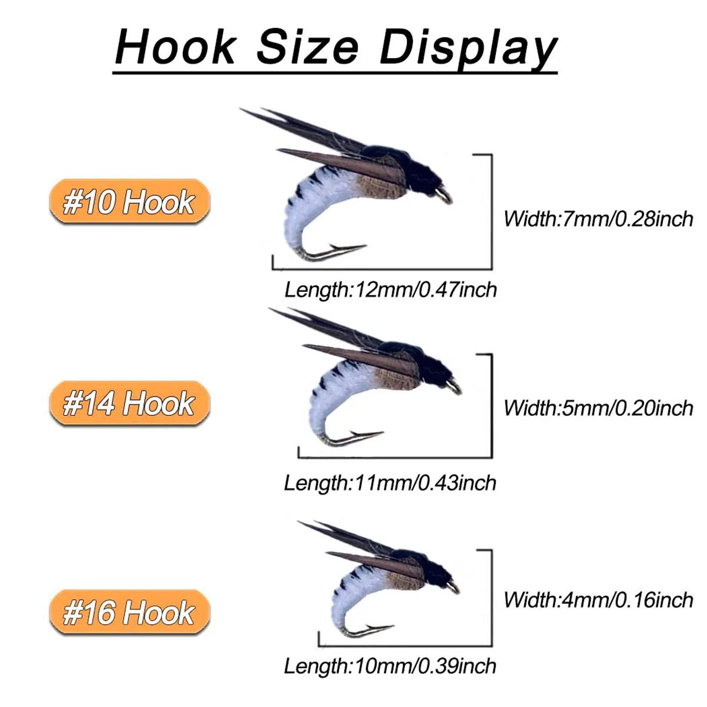 Description Picture 3 of item5Pcs Realistic Fly Fishing Flies Artificial Bionic Flies Insect Lure for Bass Fishing Trout Lure Carp Bait