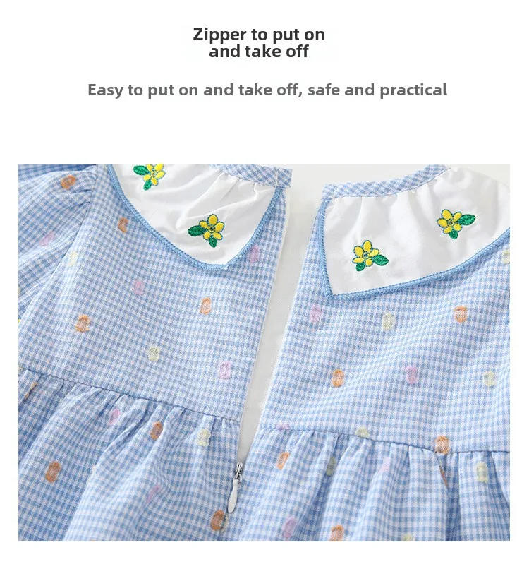 Description Picture 6 of itemChildren's Clothing, Girls' Autumn Wear, Embroidered Flower Girls' Set, Leggings, Children's Clothing, Spring and Autumn Wear