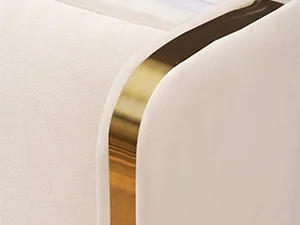 Description Picture 6 of itemHITHOS Queen Upholstered LED Bed Frame with 2 Storage Drawers, Velvet Platform Bed with Wingback Headboard, Solid Wooden Slats S