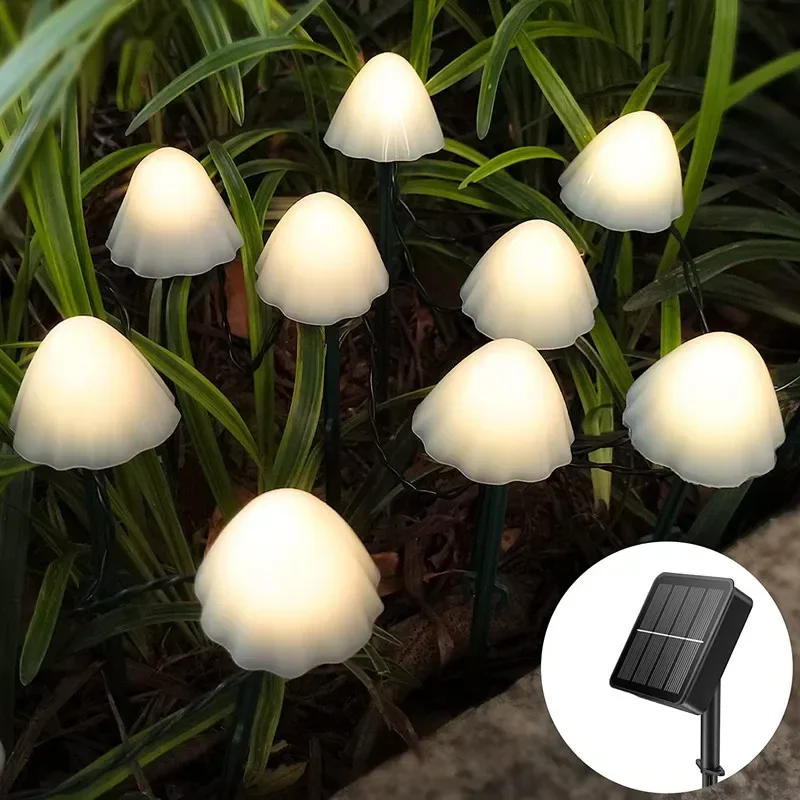 Description Picture 3 of itemMushroom String Lights Solar Fairy Lawn Lamp Outdoor Landscape Camping Garden Party Terrace Decoration Lights