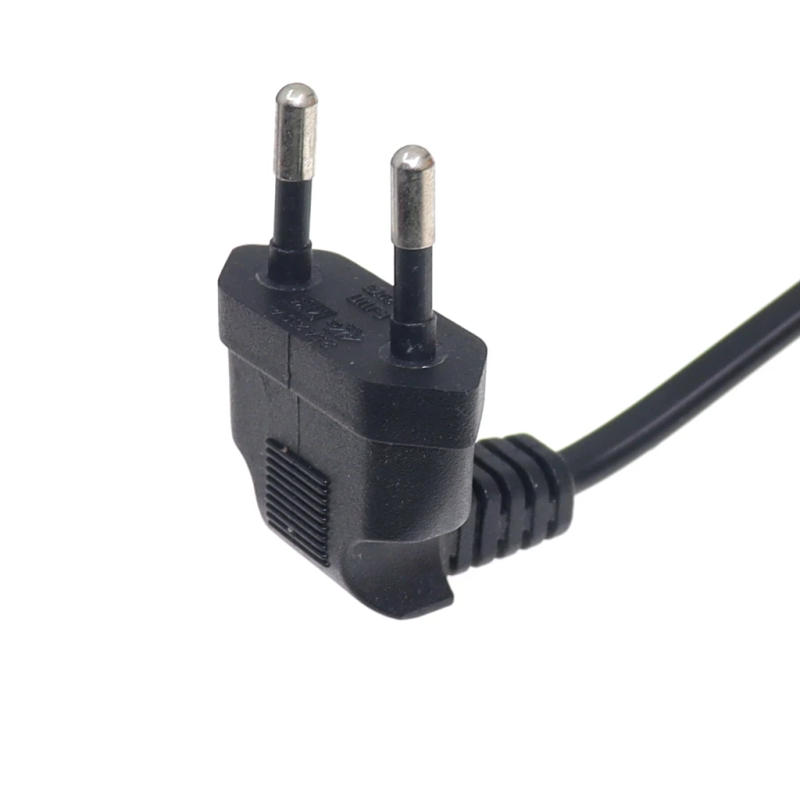 Description Picture 6 of itemEU Schuko CEE7/16 to IEC320 C7 Angle Converter Angle Extension Cable for Samsung Philips Sony LED TV Figure8 AC Power Cord