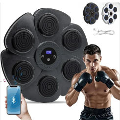Music Boxing Machine Smart Bluetooth Adult/Children Sports Fitness Boxing Wall Target Muay Thai Reaction Trainer Children's Gift