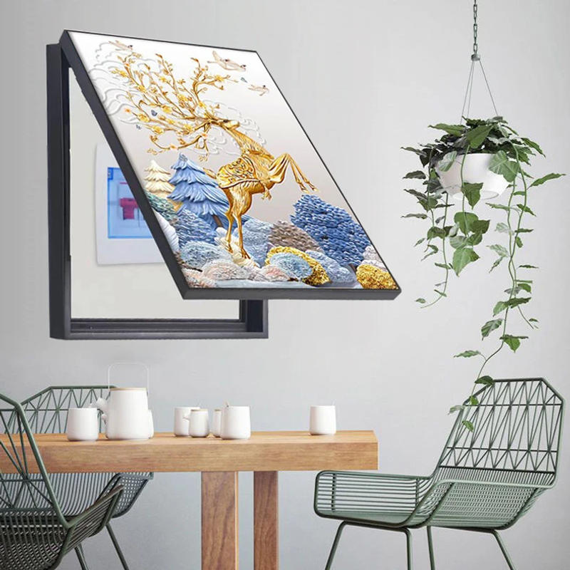 Description Picture 2 of itemVertical Hidden Electric Box Art Canvas Painting Poster Meter Home Living Room Decorative Decor Hide Wall Switch Cover Picture