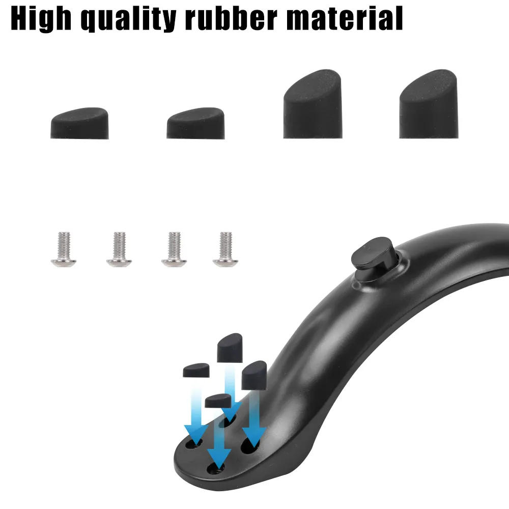 Description Picture 6 of itemRear Mudguard 4 Screw Fender Electric Scooter For Four-hole Screw Rear Fender Tail Light Screw Rubber Cap Sets Accessories Parts