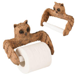 Owl Shape Roll Paper Holder Toilet Paper Holder Stand Creative Resin Tissue Organizer Wall Mounted Bathroom Accessories