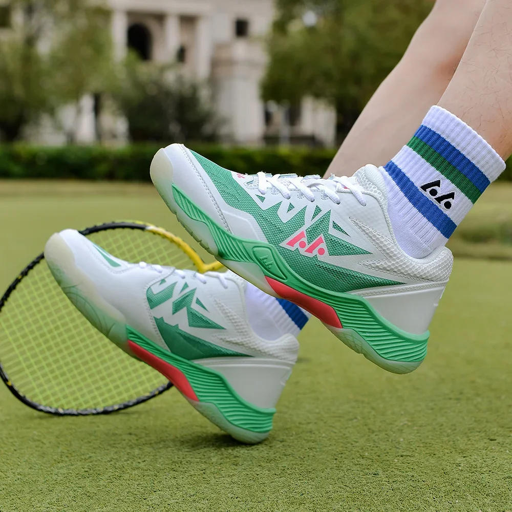 Description Picture 6 of itemHigh Quality Badminton Shoes Wear-Resisting Volleyball Footwears Men Badminton Sneakers Women Comfortable Training Sport Shoes