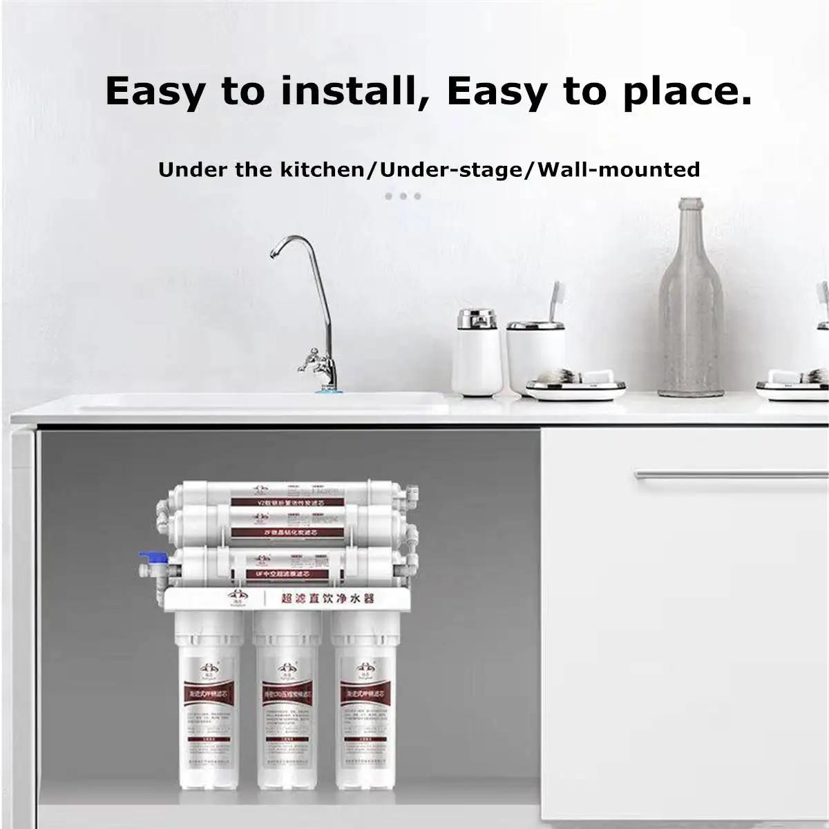 Description Picture 6 of item6- Water Filter System UF Home Purifier Faucet Household Ultras Filtration Water Filter Kitchen Home Purifier Water Filters