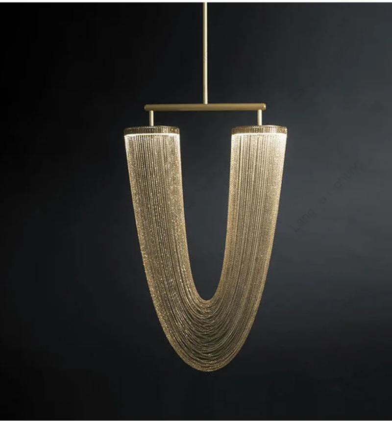 Description Picture 3 of item2024 Design Unique Special Style Wedding Decorative Indoor Living Room Chandelier Lighting Hotel Lobby Pendant Light