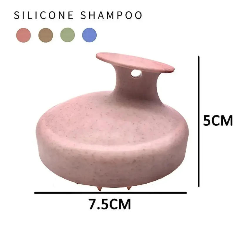 Description Picture 6 of itemWheat Straw Silicone Head Wash Clean Care Hair Root Itching Scalp Massage Comb Shower Brush Bath Spa Anti-Dandruff Shampoo