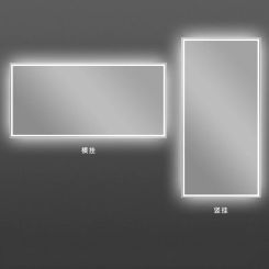 Bathroom Wall Mounted Shower Mirror With Led Light Make Up Rectangle Smart Mirror Vanity Anti Fog Room Decoration Items