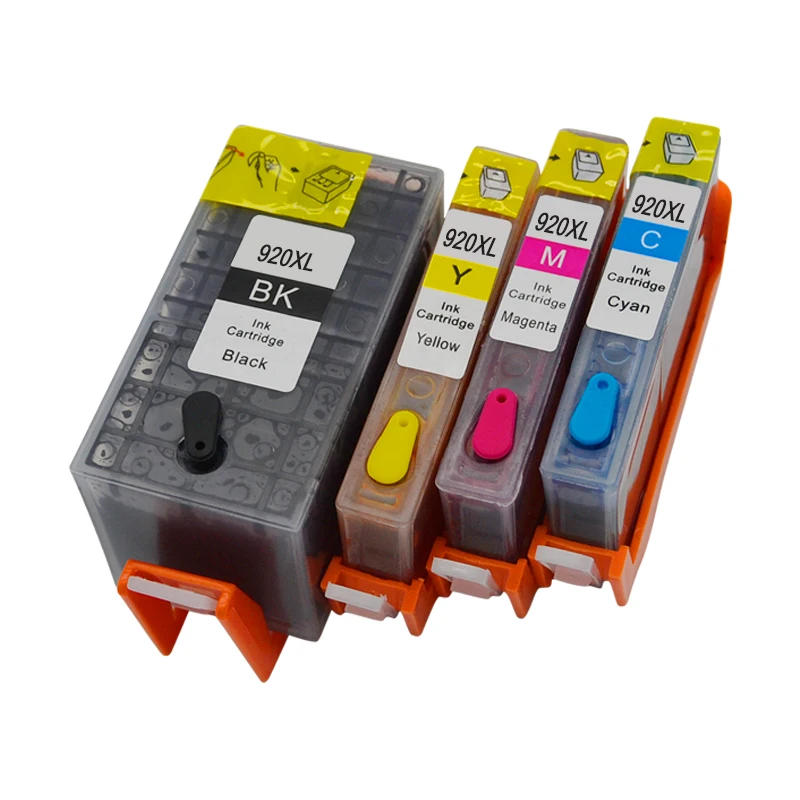 Description Picture 4 of item4 Colors 920 920XL Ink Cartridge For HP 920 refill Cartridge With ARC Chips For HP Officejet 6000 6500A 7000 7500 7500A Printer