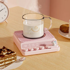 40W Coffee Mug Warmer Cup Heater Warming Coaster Heating Pad for Tea Water Milk 3 Temperature Adjustment Drink Food Heater