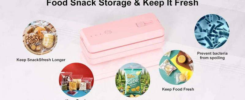 Description Picture 4 of itemPortable Sealing Machine Rechargeable Bag Sealer Cutter for Resealing Chip Snacks Kitchen Food Camping Heat Seal Storage Packing