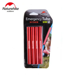 Naturehike 4 pcs Store tent Emergency Tube tent pole repair tube single rod mending pipe lengthen 13cm tent accessories camping