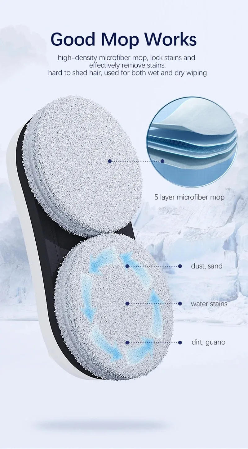 Description Picture 6 of itemNew-Mi Window Cleaner Robot Cleaning Products for Home Appliance Glass Electric Window Cleaner Smart Robot