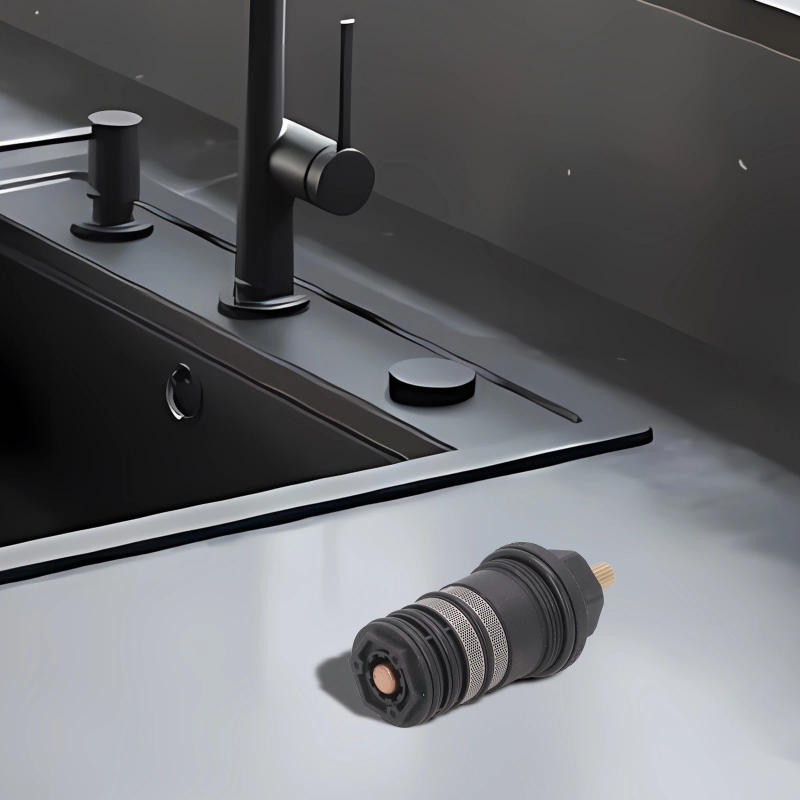 Description Picture 6 of item1x Brass Temperature Control Valve ForHansgrohe 94282000 3/4-Inch Thermostatic Cartridge Shower Mixer Valve Bar Repair Kits