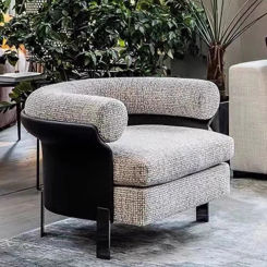 Designer Italian Living Room Chairs Sofa Armchair Lounge Minimalist Living Room Chairs Grey Luxury Poltrone Da Salotto Furniture