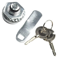 Cam Lock Padlock Door Lock For Security Door Lock Cylinder With Cover With 2 Keys Aluminum Alloy Cabinet Mailbox