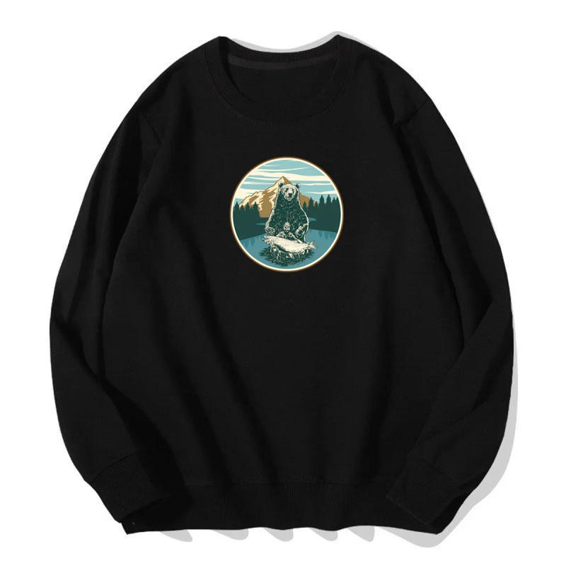 Description Picture 2 of itemPrinting Crew Neck Hoodie Autumn and Winter Boy Student Long Sleeve Thickening for Warmth Cartoon Clothes