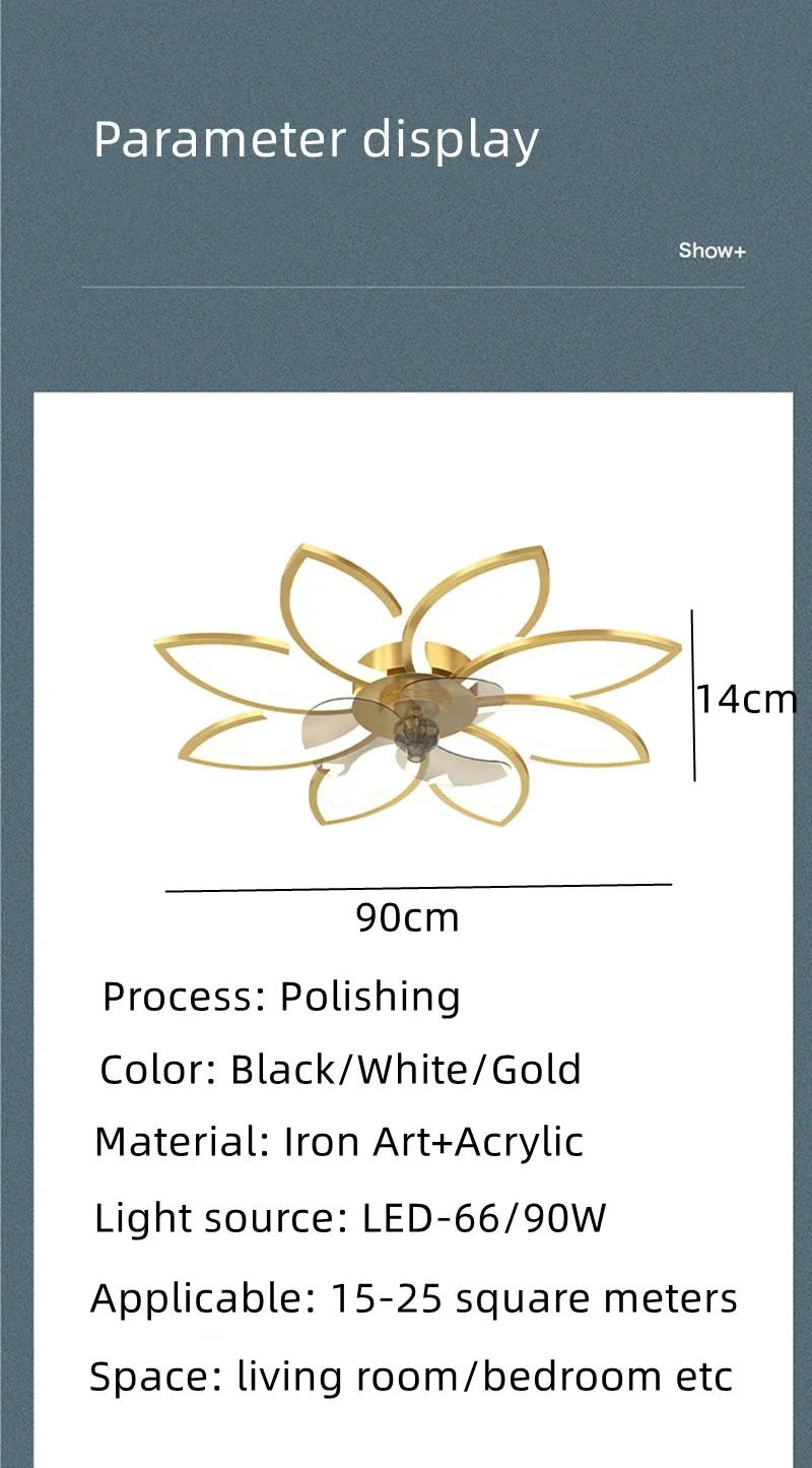 Description Picture 2 of itemNordic Modern Ceiling Fan Lights Designer Minimalist Bedroom Children Room Resturant Cafe Woonkamer Home Decor LED Lamp Fixtures