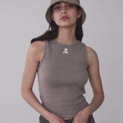 American Style Solid Color Slim Cropped Sling Back Vest for Women 2024 Vintage Spring New Elastic Soft Ventilate Hot Girl Croppe