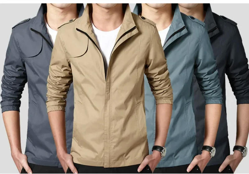 Description Picture 3 of itemMale Casual Quality Print Men Spring Jackets and Coats Jaqueta Masculina Slim Fit Zipper Jacket Hombre Windbreaker Coat Clothes