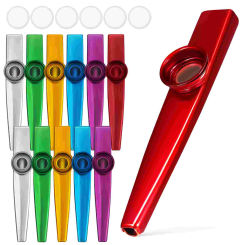 12 Pcs Metal Kazoo Children Adult Kazoos Small Instrument Beginner Kids Practice For Adults