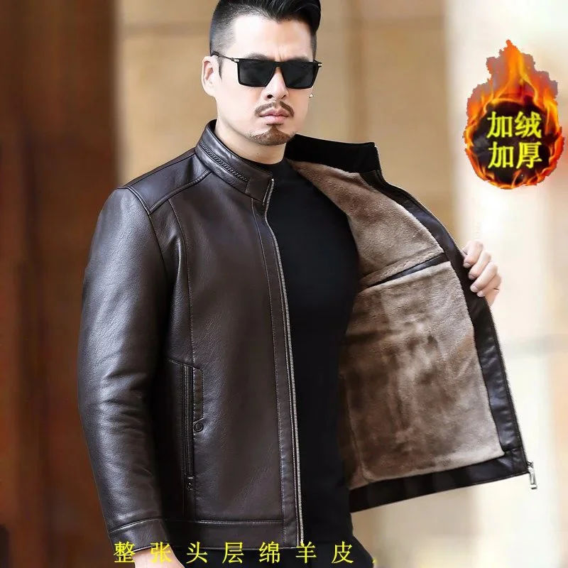 Genuine Leather Jacket Men